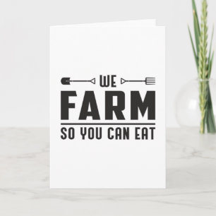 Cartão Agricultura fazenda — Fome de frango