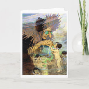 Cartão Água Bebê e Fada, Jessie Willcox Smith