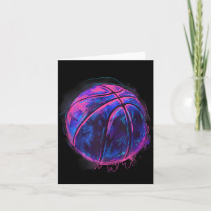 Cartão Água de Desenho de Lover de Basquete de Trabalho d