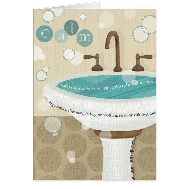 Cartão Água de relaxamento (Frente)