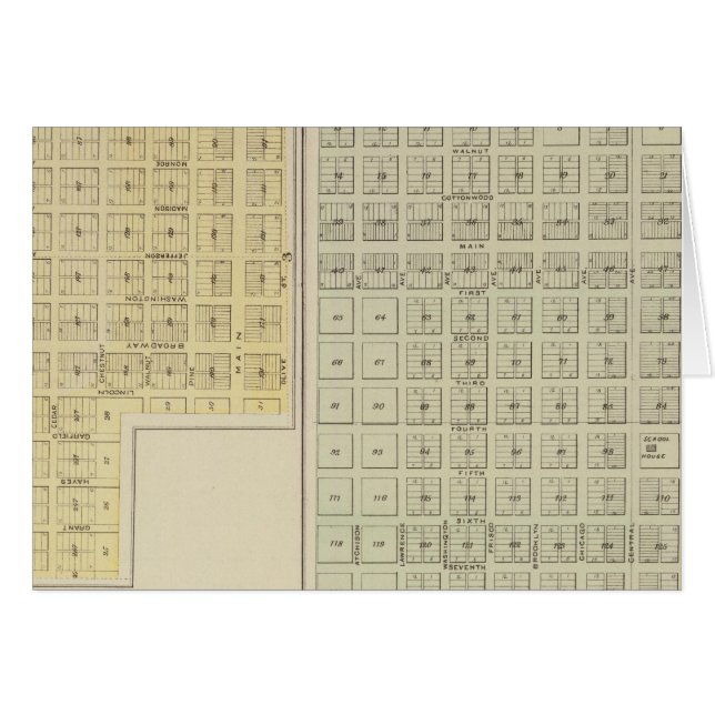 Cartão Água Fria, Proteção, Avilla, Kansas (Frente Horizontal)