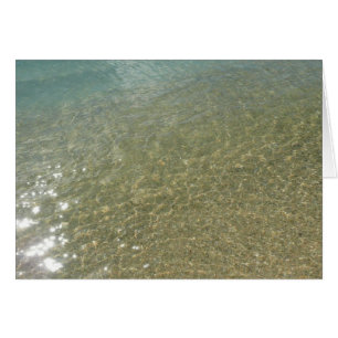 Cartão Água na Praia I Fotografia Abstrata da Natureza