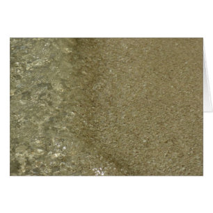 Cartão Água na Praia II Fotografia Abstrata da Natureza