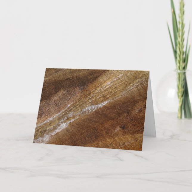 Cartão Água sobre Granito na Flume Franconia Notch (Frente)