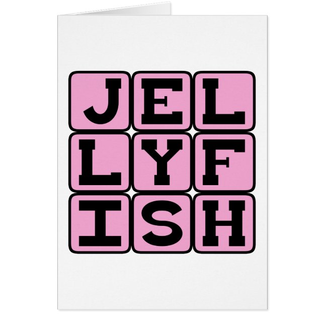 Cartão Água-viva, Criatura do Mar (Frente)