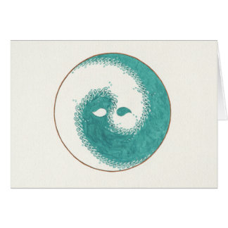 Cartão Água Yin Yang
