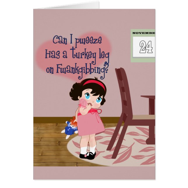 Cartão Aguardando Janta na Turquia (Frente)