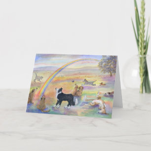 Cartão Aguardando na Ponte do Arco-íris