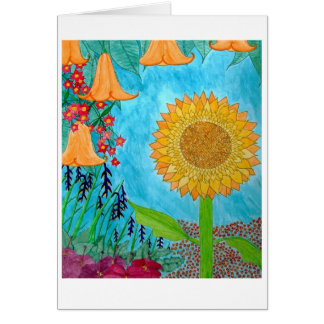 Cartão Aguarela floral