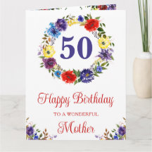 Aguarela Flores de Verão Brilhantes Aniversário