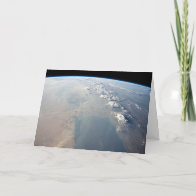 Cartão Águas Azuis Tropicais Do Golfo Persa. 2 (Frente)