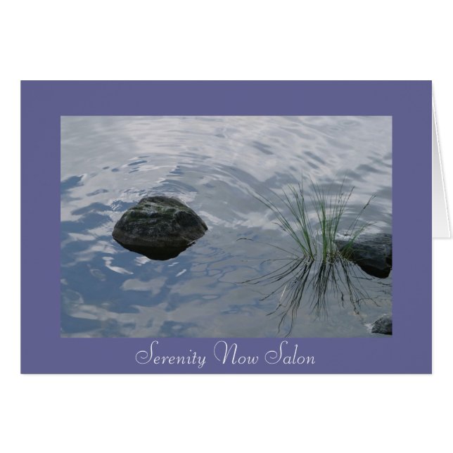 Cartão Águas calmas profundas (Frente Horizontal)