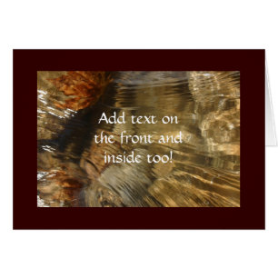 Cartão Águas calmas profundas