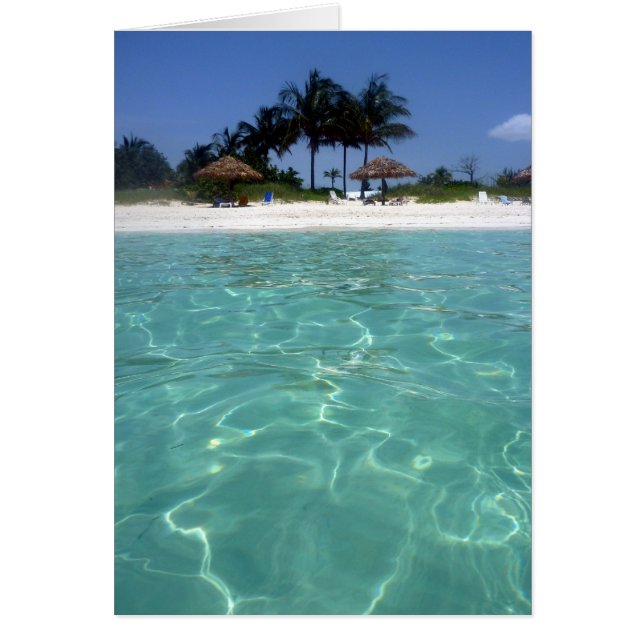 Cartão águas limpas bahamas (Frente)