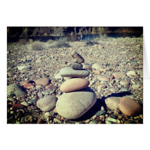 Cartão Aguente firme aí a inspiração de pedras de serenid