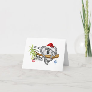 Cartão Aguente firme, o Natal acabará logo