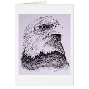 Cartão Águia Americana