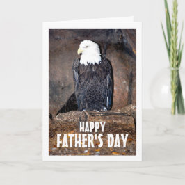 Cartão Águia Americana Careca no Ninho