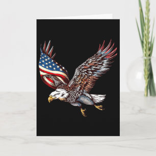 Cartão Águia Bandeira Americana Presentes Águia 4 De Julh