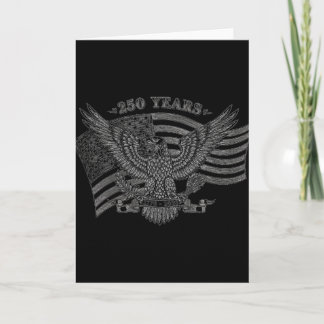 Cartão Águia E Bandeira 250 Anos 1776-2026 250º 