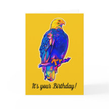 Águia em cores - Parabéns