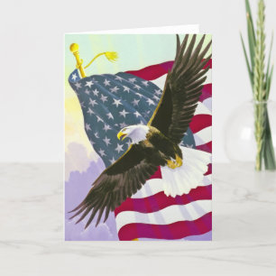 Cartão Águia Voando