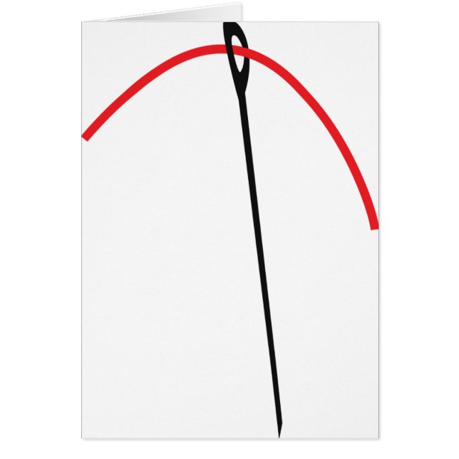 Cartão agulha e linha (Frente)