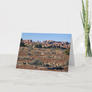 Cartão Agulhas do Pothole Point Trail em Canyonlands