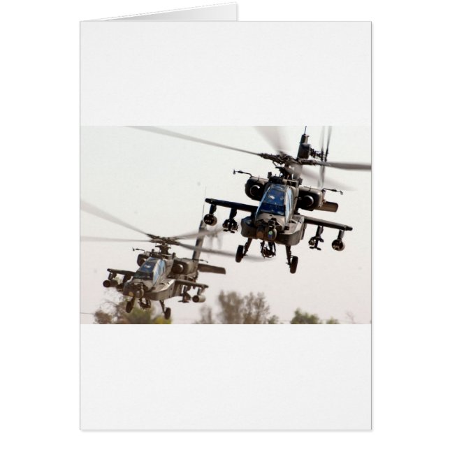 Cartão AH-64 Apache (Frente)