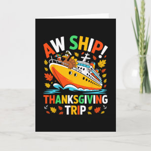 Cartão Ah Navio Funny Peru Thanksgiving Cruzeiro Família