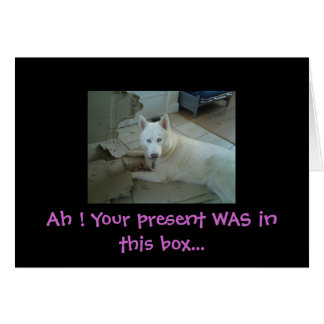 Cartão Ah! Seu presente foi...