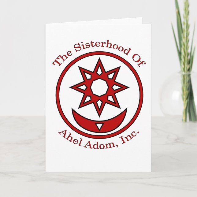 Cartão Ahel Adom (Frente)