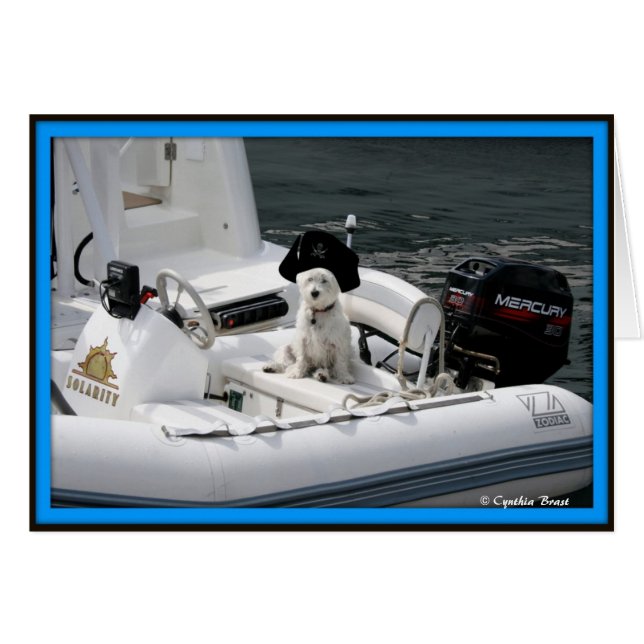 Cartão Ahoy Matey (Frente Horizontal)