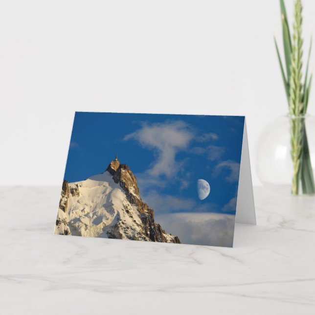 Cartão Aiguille du Midi | French Alps France (Frente)