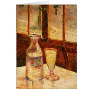 Cartão Ainda com a Absinthe por Vincent van Gogh