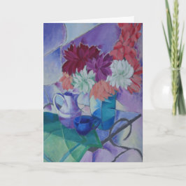 Cartão Ainda com Dahlias