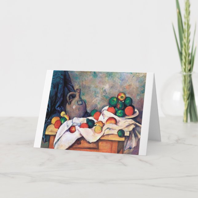 Cartão Ainda com Frutas, Paul Cezanne (Frente)