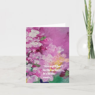 Cartão Ainda Minha Camada Favorita - Floral Abstrato Ousa