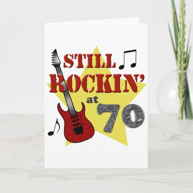Cartão Ainda Rockeando aos 70 (Frente)