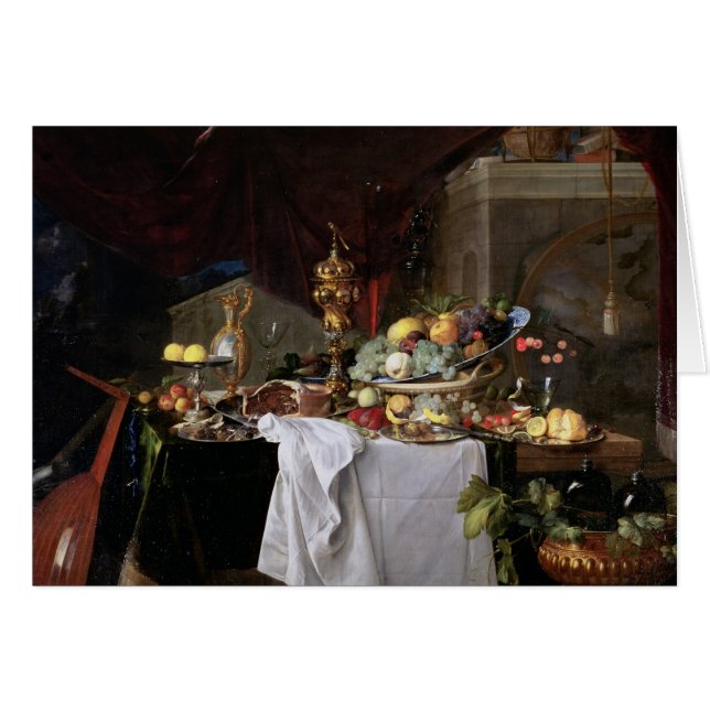 Cartão Ainda vida, 1640 (Frente Horizontal)