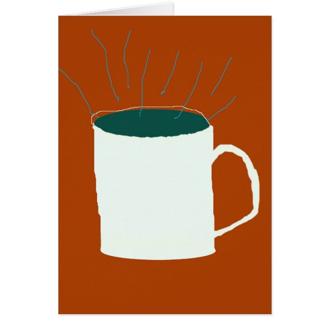 Cartão ainda vida com café (Frente)