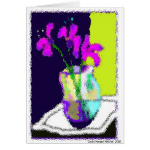 Cartão Ainda vida com íris