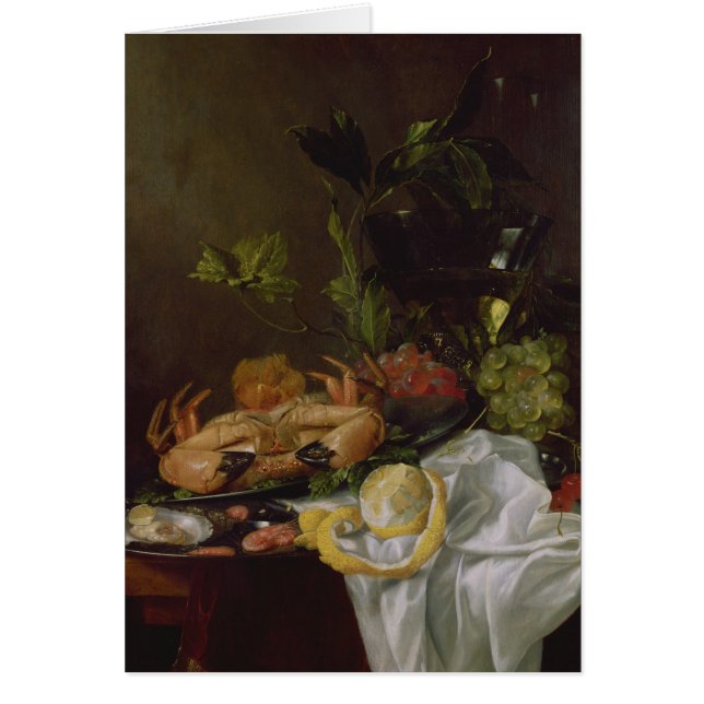 Cartão Ainda vida, século XVII (Frente)