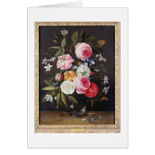 Cartão Ainda vida T32512 das flores em um vaso, 1661