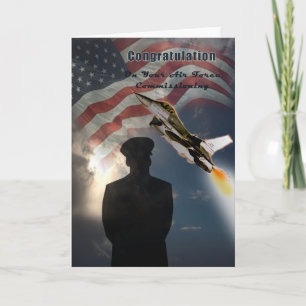 Cartão Air Force Commissioning Congratulation Card