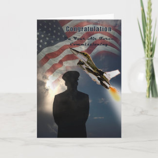 Cartão Air Force Commissioning Congratulation Card