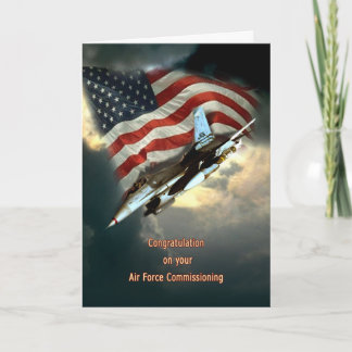 Cartão Air Force Commissioning Greeting Card