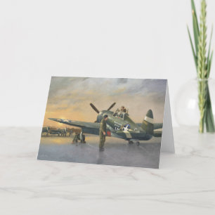 Cartão Aircraft-P47 Thunderbolt Greetings Card