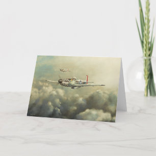Cartão Aircraft - P51D Mustang Greetings Card