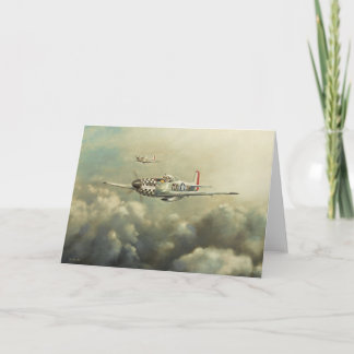 Cartão Aircraft - P51D Mustang Greetings Card